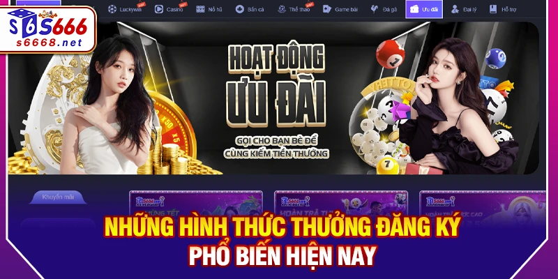 Những hình thức Thưởng đăng ký phổ biến hiện nay