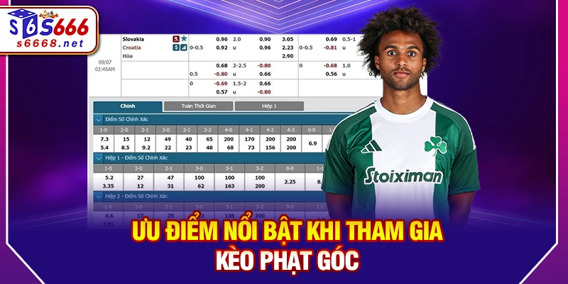Ưu điểm nổi bật khi tham gia kèo phạt góc 
